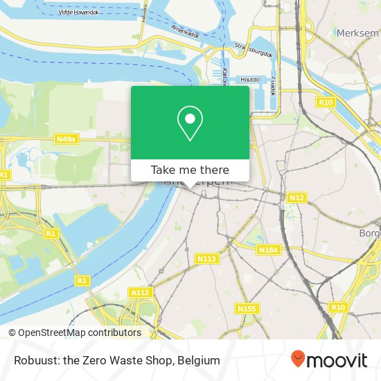 Robuust: the Zero Waste Shop, Reyndersstraat 2000 Antwerpen map