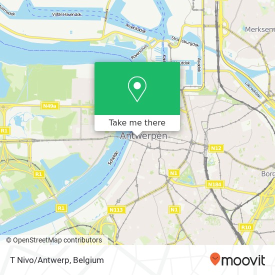 T Nivo/Antwerp map