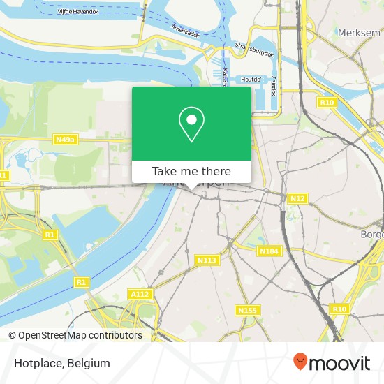 Hotplace, Reyndersstraat 11 2000 Antwerpen map