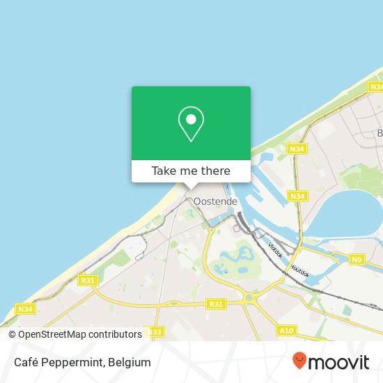 Café Peppermint, Langestraat 31 8400 Oostende map