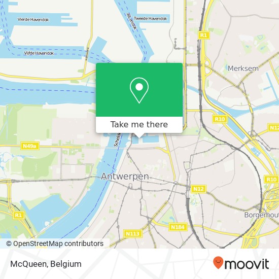McQueen, Hanzestedenplaats 5 2000 Antwerpen map