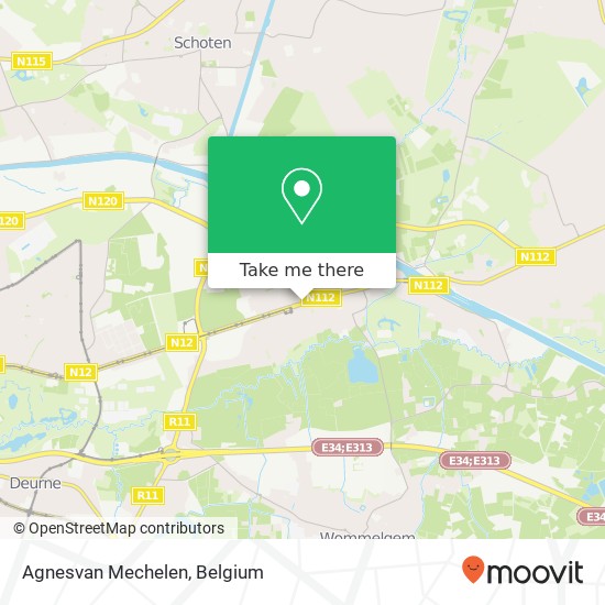 Agnesvan Mechelen, Turnhoutsebaan 232 2110 Wijnegem map