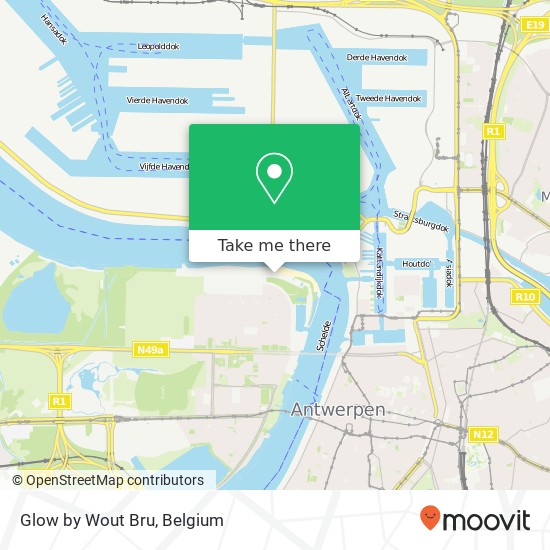 Glow by Wout Bru, Sint-Annastrand 2050 Antwerpen map