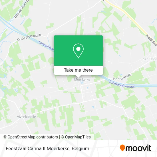 Feestzaal Carina II Moerkerke map