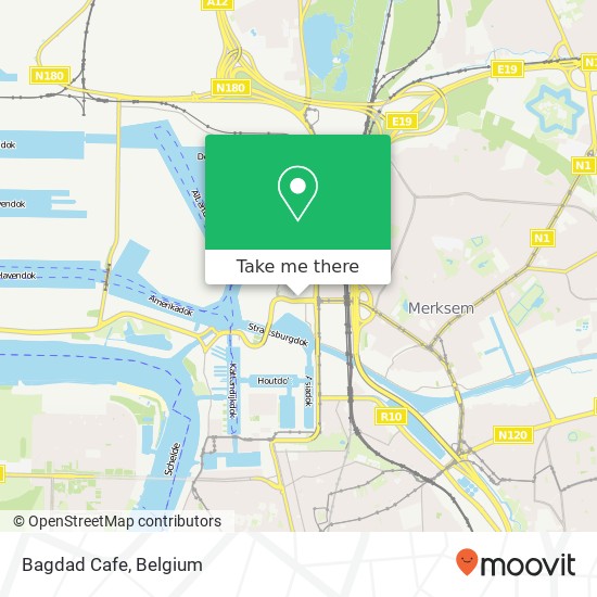 Bagdad Cafe, Groenendaallaan 406 2030 Antwerpen plan