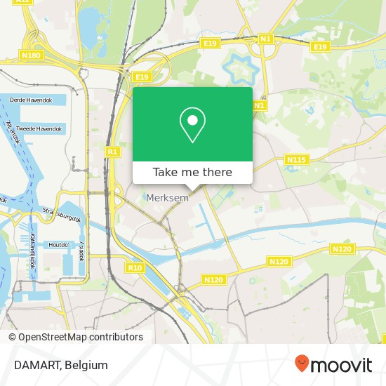 DAMART, Bredabaan 465 2170 Antwerpen plan