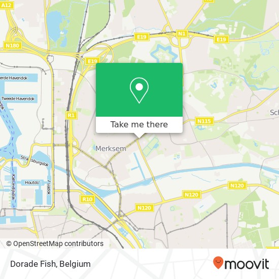 Dorade Fish, Bredabaan 537 2170 Antwerpen plan