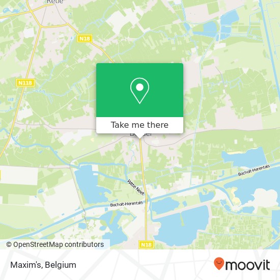 Maxim's, Molsebaan 24 2480 Dessel map