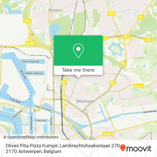 Olives Pita Pizza Kumpir, Lambrechtshoekenlaan 270 2170 Antwerpen map