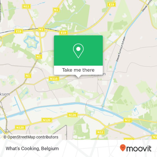 What's Cooking, Churchilllaan 214 2900 Schoten map