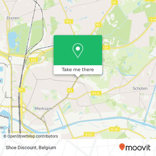 Shoe Discount, Bredabaan 891 2170 Antwerpen plan