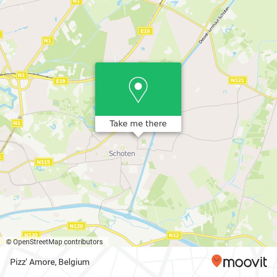 Pizz' Amore, Paalstraat 152 2900 Schoten map