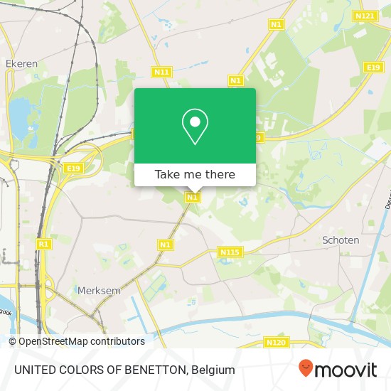 UNITED COLORS OF BENETTON, Bredabaan 967 2900 Schoten plan