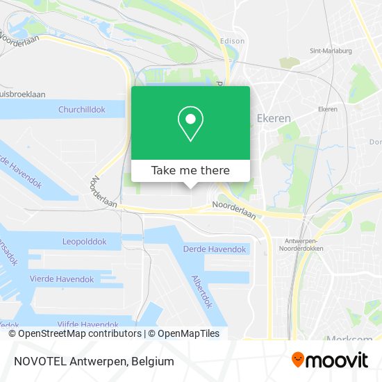 NOVOTEL Antwerpen map