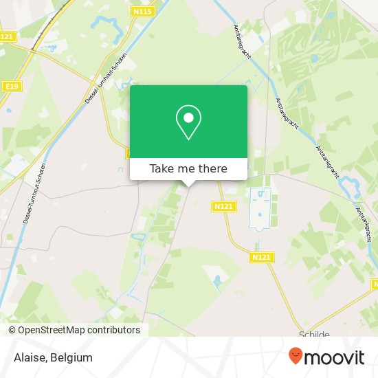 Alaise, Wijnegemsteenweg 39 2970 Schilde map