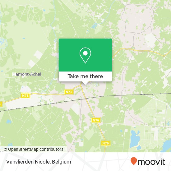 Vanvlierden Nicole, Stad 38 3930 Hamont-Achel map