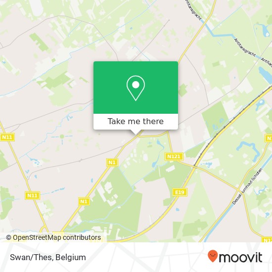 Swan / Thes, Bredabaan 254 2930 Brasschaat map