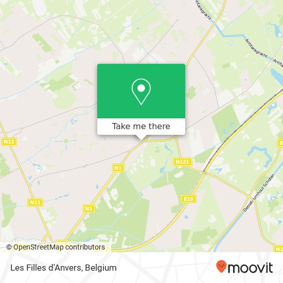 Les Filles d'Anvers, Bredabaan 242 2930 Brasschaat map