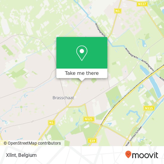 Xllnt, Bredabaan 603 2930 Brasschaat map