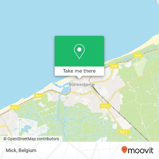 Mick, Weststraat 48 8370 Blankenberge map