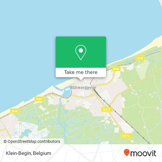 Klein-Begin, Vissersstraat 23 8370 Blankenberge map