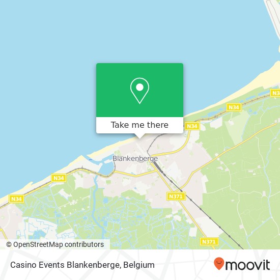 Casino Events Blankenberge map