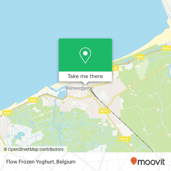 Flow Frozen Yoghurt, Steenstraat 2 8370 Blankenberge plan