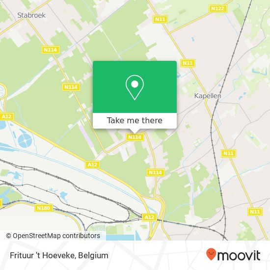 Frituur 't Hoeveke, Frans Oomsplein 2940 Stabroek map