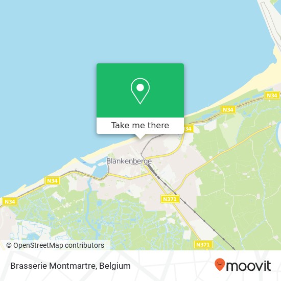 Brasserie Montmartre, Zeedijk 157 8370 Blankenberge plan