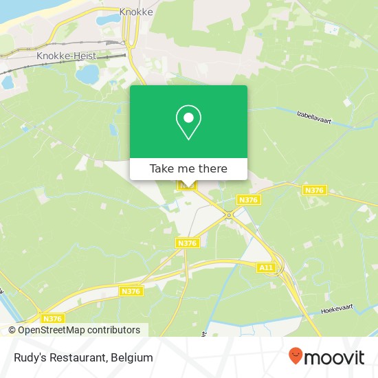 Rudy's Restaurant, Natiënlaan 230 8300 Knokke-Heist map