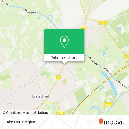 Take Out, Bredabaan 602 2930 Brasschaat map
