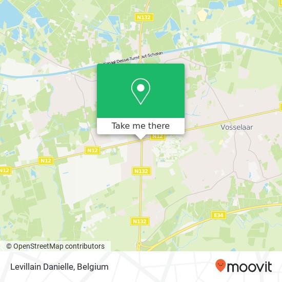 Levillain Danielle, Antwerpseweg 1 2340 Beerse plan