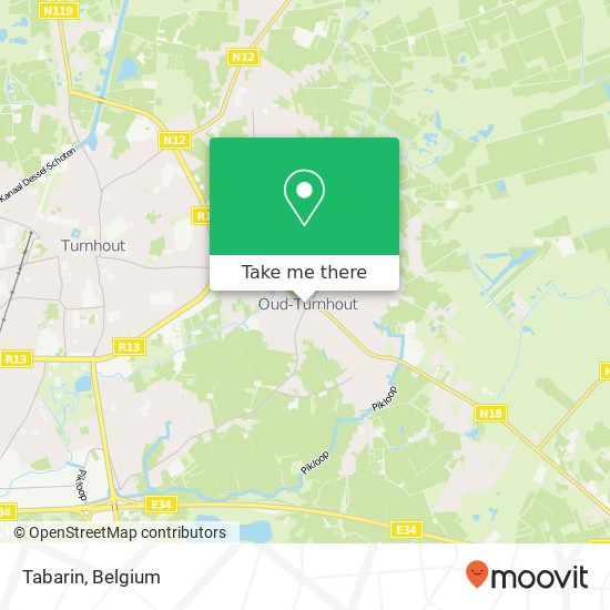 Tabarin, Dorp 5 2360 Oud-Turnhout map