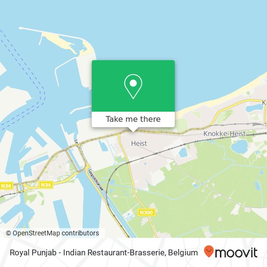 Royal Punjab - Indian Restaurant-Brasserie, Kardinaal Mercierstraat 28 8301 Knokke-Heist map