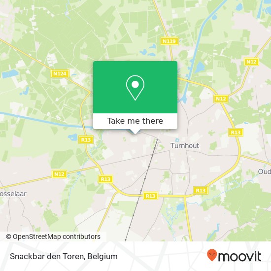 Snackbar den Toren, Nieuwe Kaai 27 2300 Turnhout map