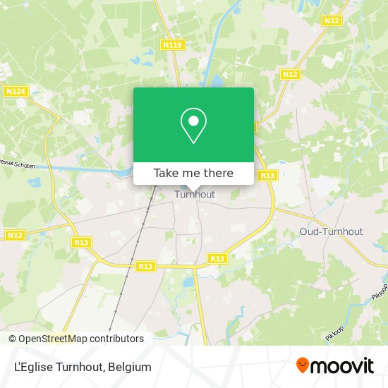 L'Eglise Turnhout map