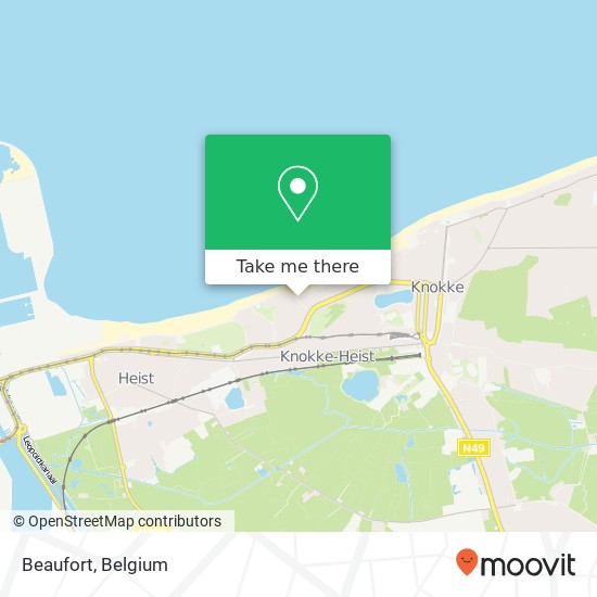 Beaufort, Zeedijk-Albertstrand 430 8301 Knokke-Heist map