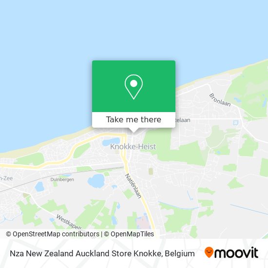Nza New Zealand Auckland Store Knokke map