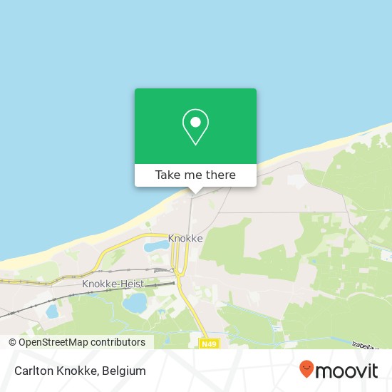 Carlton Knokke, Van Bunnenplein 21 8300 Knokke-Heist map