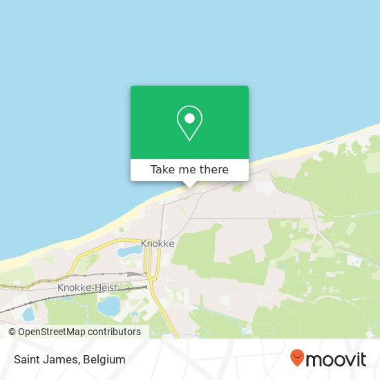 Saint James, Zeedijk-het Zoute 713 8300 Knokke-Heist map