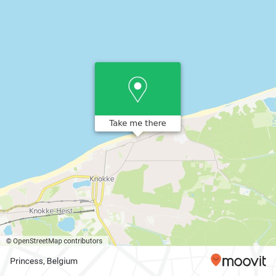 Princess, Zeedijk-het Zoute 756 8300 Knokke-Heist map