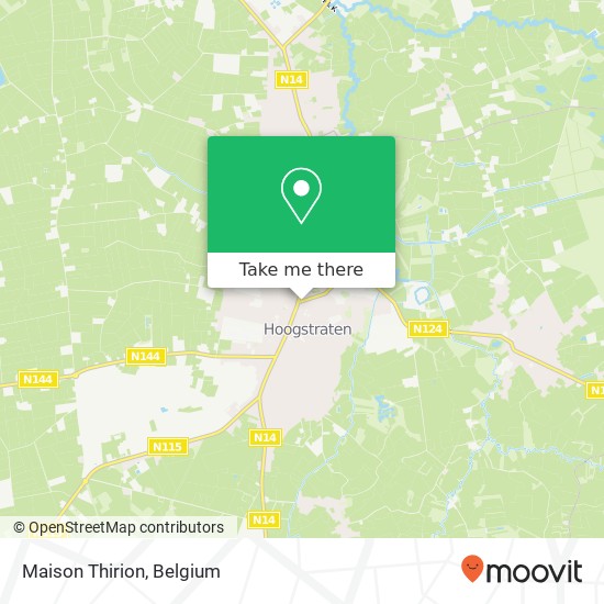 Maison Thirion, Gelmelstraat 6 2320 Hoogstraten map