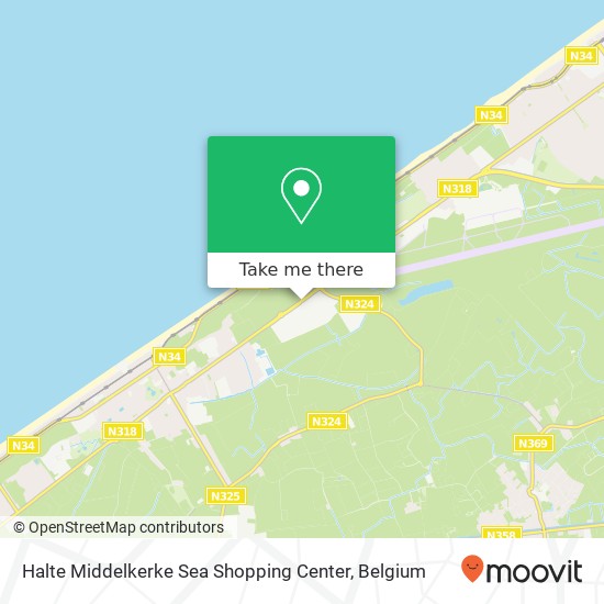 Halte Middelkerke Sea Shopping Center plan