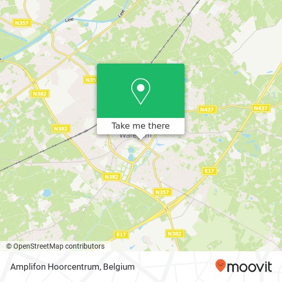 Amplifon Hoorcentrum map