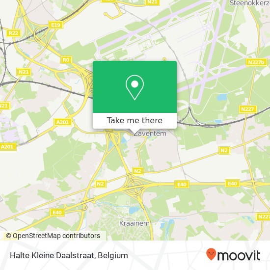 Halte Kleine Daalstraat map