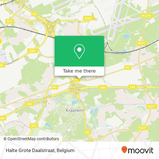 Halte Grote Daalstraat map