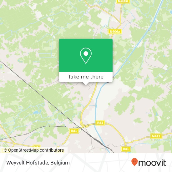 Weyvelt Hofstade map