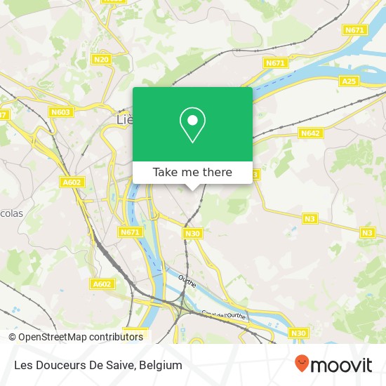 Les Douceurs De Saive map