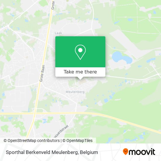 Sporthal Berkenveld Meulenberg map