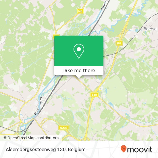 Alsembergsesteenweg 130 map